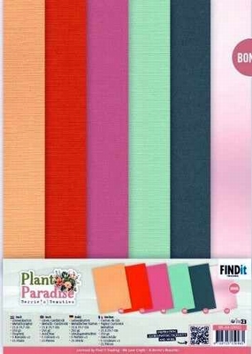 BB-A4-10012 Linen Cardstock Pack - Berries Beauties - Plant