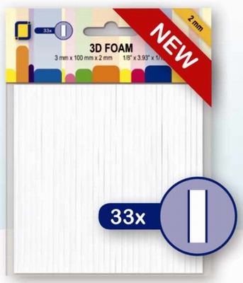 3.3055 3D Foam Lines 3mmx 100 x 2 mm