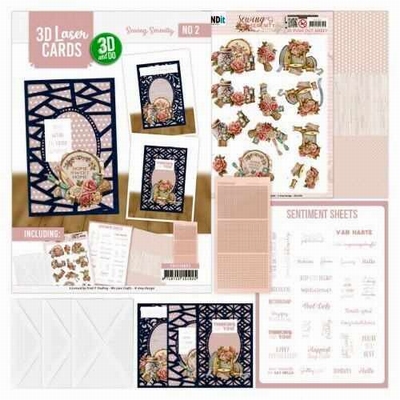 3DLC10002 3D and Do - Laser Cards 2 - Sewing Serenity