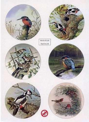 WOCPL038 Scenery Parelmoer - WOC - nr38 - Birds - Round