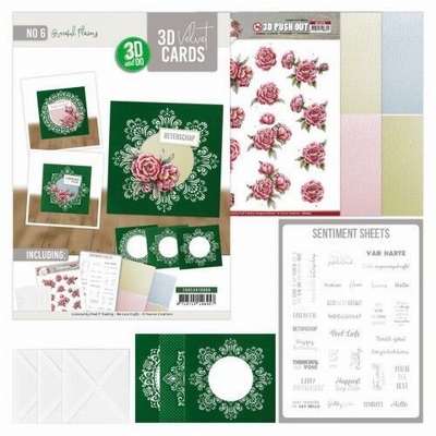 3DVC4K10006 3D Velvet Cards 4K - Graceful Flowers