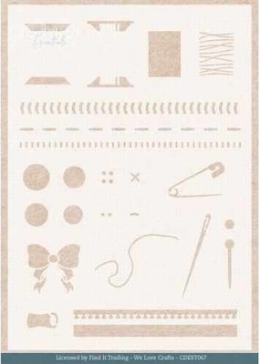 CDEST067 Sewing Serenity - Sewing Stitches - A5