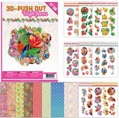 3D Pushout Book 38 - Bright Flowers