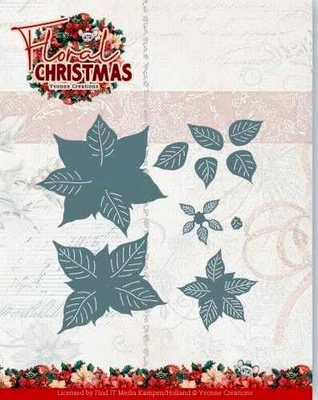 YCD10368 Dies - Yvonne Ceations - Floral Christmas- Poinsett