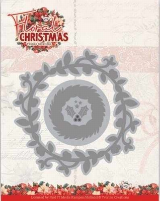 YCD10366 Dies - Yvonne Ceations - Floral Christmas- Floral W