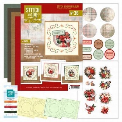 STDOOC10036 Stitch and do on Colour 36 - Floral Christmas
