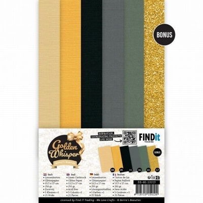 BB-4K-10019 Linnen Cardstock Pack 4K Golden Whisper