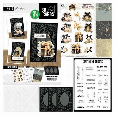 3DVC10016 Velvet Cards A6-Golden Whisper nr.16