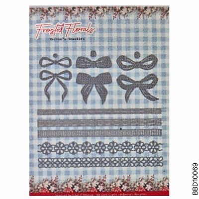 BBD10069 Dies Frosted Florals Bows & Strips