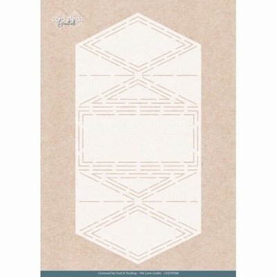 CDEST088 Stencil Frosted Florals Folding Box A4