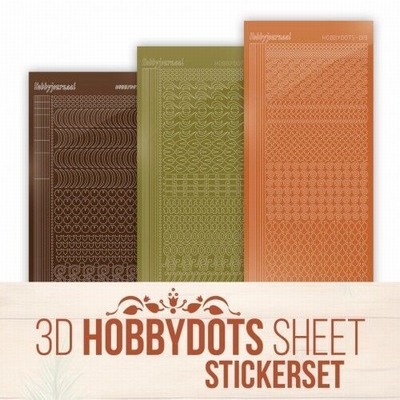 HSSTS006 Stickerset Hobbydots Sheet A Verry Furry Christm