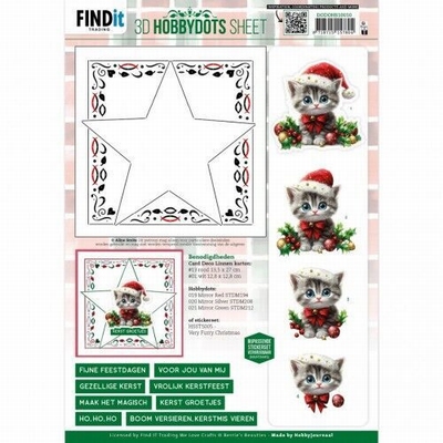 DODOHS10010 Hobbydots Sheet A Very Furry Christmas 2