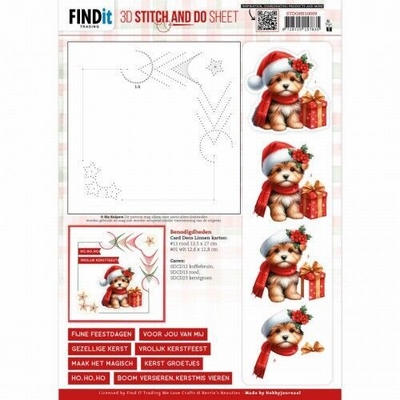 STDOHS10009 Stitch&Do Sheet A very Furry Christmas 1