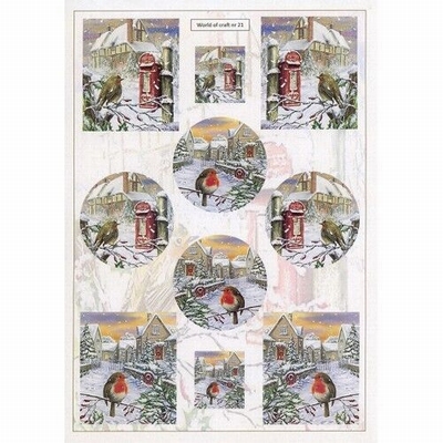 WOC10021 Cutting Sheet - WOC - nr 21 - Winter Post