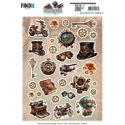 CD12411  Cutting Sheet -Steampunk - Small Elements