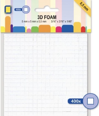 3.3105 3D Foam blokjes 0,5mm