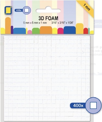 3.3110 3D Foam blokjes 1mm