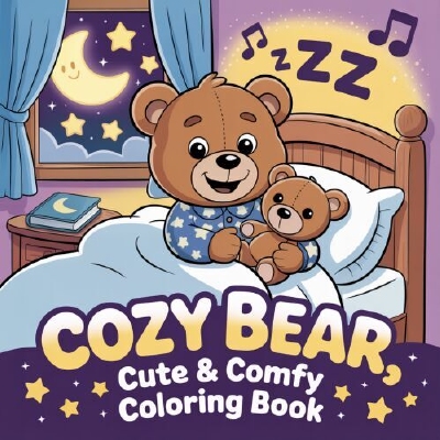 FITCCB10002 Coloring Book - Cozy Bear 2