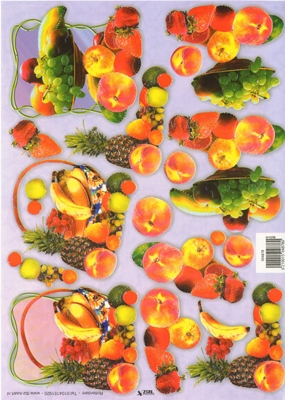 TBZ504878 Embossed Fruit per 10 vel
