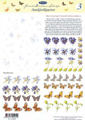 JS0303 Bloemen/Vlinders per 10 vel