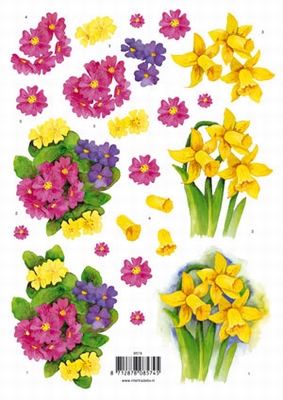 VB8574 Bloemen per 10 vel