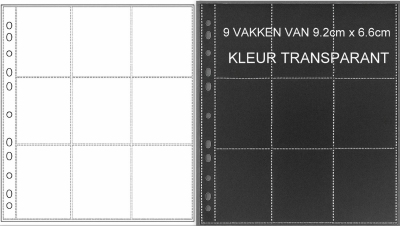 ATCH01 Insteekhoes voor 9 kaartjes