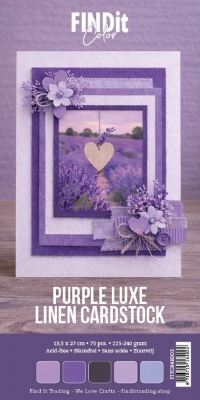 FITCB4K003 - Linnen Cardstock Pack 4K - Purple Luxe Pack