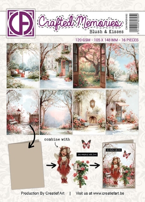 CM-PAPAR-002 A6 Paper Pad - Blush & Kisses