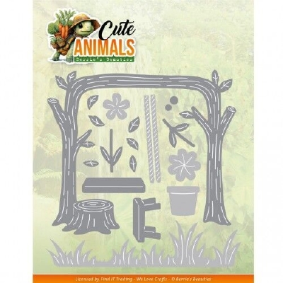 BBD10101 Dies -  Cute Animals - Park Scene