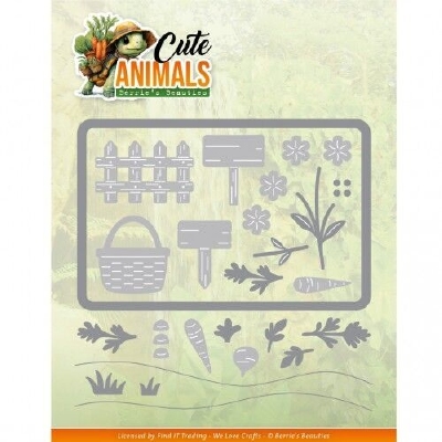 BBD10102 Dies - Cute Animals - Garden Scene