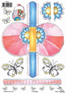 KT005 Tasjes Vlinder  Klik op het plaatje en zie voorbeeld
