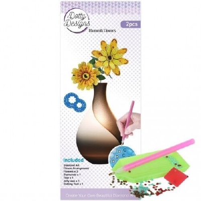 DDDFS1005 Diamond Flower Set - Yellow Gerbera Bouquet