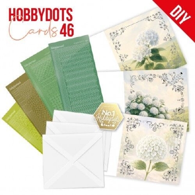 DODOPP046 Hobbydots Cards 46 - White Hydrangea