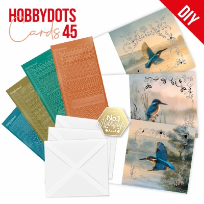 DODOPP045 Hobbydots Cards 45 - Kingfisher