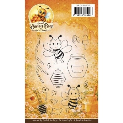 BBCS10020 Clear Stamp- Sweet Honey Bees