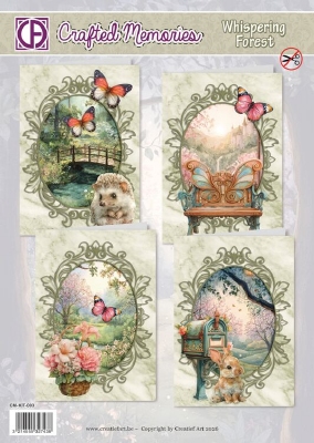 CM-KIT-003 Kaartenpakket voor 4 "Whispering Forest" kaarten