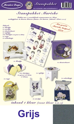 ST00136 Marieke Stanspakket Nr.36 Donkergrijs