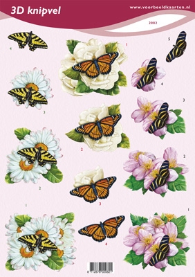 VB2082 Bloemen/Vlinders