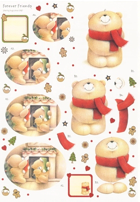 BO58 Kerstplaatje Forever Friends
