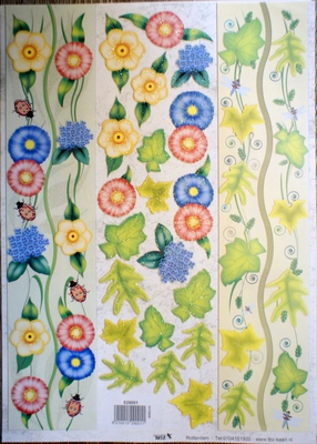 TBZ529001 Embossed Bloemenranden