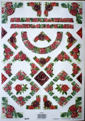 TBZ529042 Embossed Bloemenranden