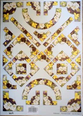 TBZ529091 Embossed Bloemenranden
