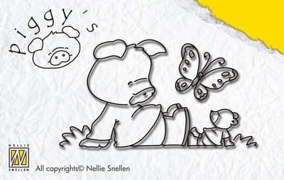 PI007 Nellie Snellen StempelPig Butterfly