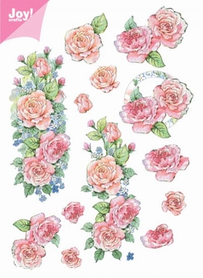 60100002 Joy 3D Bloemen A5  10 Vel