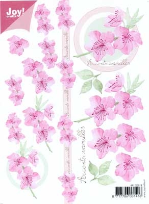 60100013 Joy 3D Bloemen A5  10 Vel