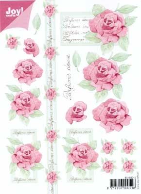 60100012 Joy 3D Bloemen A5  10 Vel
