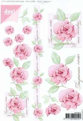 60100011 Joy 3D Bloemen A5  10 Vel