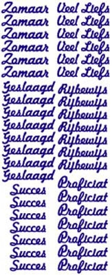 ST021G Sticker Liefs/Geslaagd/Rijbewijs/Succes Goud