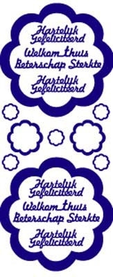 ST140Z Sticker Welkom thuis-Beterschap - Zilver