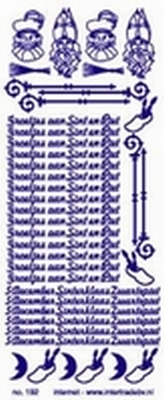 ST192 Sticker Sintnicolaas - Goud